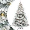 vidaXL Umestno božično drevo med 300 LED Bela 240 cm PE in PVC