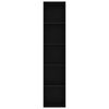 vidaXL Knjižna omara črna 40x30x189 cm iverna plo&scaron;ča