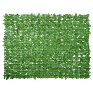 vidaXL Balkonsko platno z zelenim listjem 200x150 cm