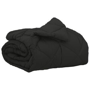 vidaXL Polna celoletna prevleka Črna 200 x 135 cm Mikrovlakna