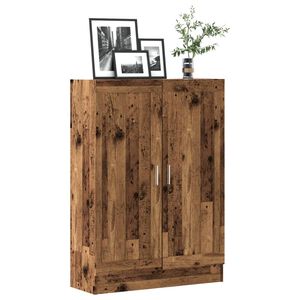 vidaXL Knjižna omara starinski les 82,5x30,5x115 cm inženirski les
