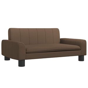 vidaXL Otro&scaron;ki kavč rjav 70x45x30 cm blago