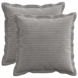 vidaXL Prevleka za blazino 2 kos HOUTEN Svetlo siva 30 x 30 cm