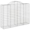 vidaXL Obokane gabion košare 11kosov 200x50x140/160cm pocinkano železo