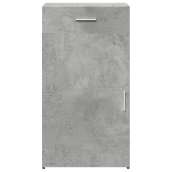 vidaXL Komoda betonsko siva 50x42,5x93 cm inženirski les