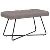 vidaXL Klop s gumbnim oblazinjenjem Taupe 80 x 40 x 46 cm Blago