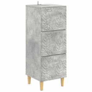 vidaXL Predalna omara Betonsko siva 33 x 34,5 x 90 cm Inženirski les