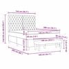 vidaXL Postelja z vzmetnico z vzmetnico Temno modra 140 x 200 cm Žamet