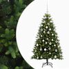 vidaXL Umjetno božično drevo z okrasnimi kroglami 120 cm 150 LED