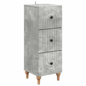 vidaXL Predalna omara Betonsko siva 33 x 34,5 x 90 cm Inženirski les