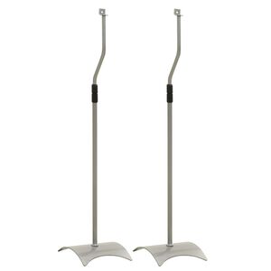 vidaXL Univerzalno stojalo za zvočnik srebrno 2 kosa