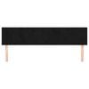 vidaXL Posteljno vzglavje črna 200x5x78/88 cm žamet