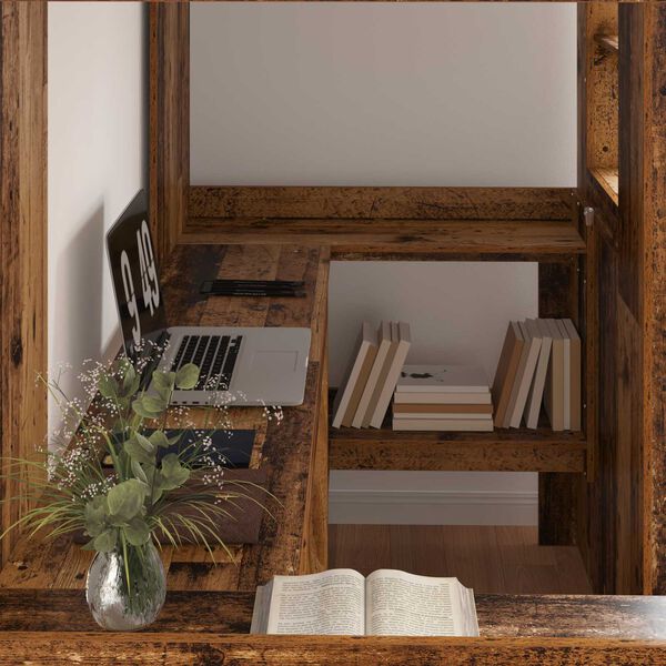 vidaXL Postelja na podstre&scaron;ju z mizo Star les 90 x 190 cm