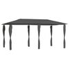 vidaXL Paviljon s pokritimi stebri 2,98x5,3x2,59 m antraciten 160 g/m&sup2;