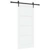 vidaXL Drsna vrata ORKDAL 86 x 198,5 cm Inženirski les Bela in črna