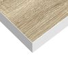vidaXL Stenska polica barva hrasta in bela 60x23,5x3,8 cm MDF
