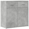 vidaXL Komoda betonsko siva 79x38x80 cm inženirski les