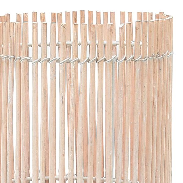 vidaXL Stoječa svetilka iz vrbe bela 52 cm E27