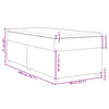 vidaXL Box spring postelja z vzmetnico modra 80x200 cm blago
