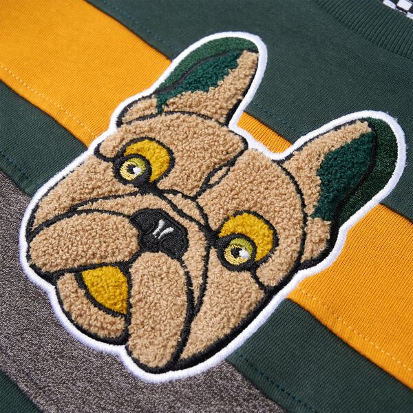 Otroški pulover temno zelen 140