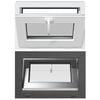 vidaXL Okno za klet RISOR 60 x 40 cm PVC in steklo