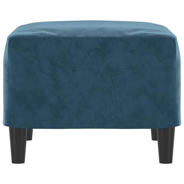 vidaXL Stolček za noge moder 60x50x41 cm žamet