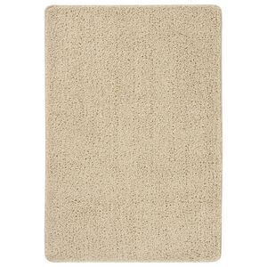 vidaXL Ko&scaron;ata preproga krem 160x230 cm nedrseča
