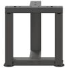 vidaXL Noge za klubsko mizico v obliki črke T 2 kosa antracit 30x25x(30-31) cm jeklo