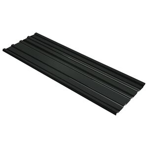 vidaXL Stre&scaron;ni panel 12 pcs Antracit 129 x 45 cm Pocinkano jeklo