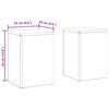 vidaXL Stojalo za rastline 2 pcs Rjav 24 x 24 x 35 cm