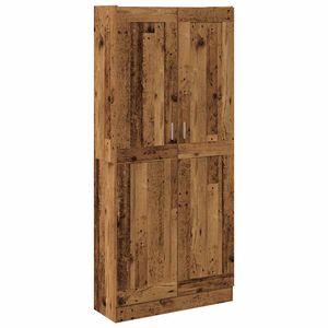 vidaXL Visoka omara starinski les 82,5x30,5x185 cm inženirski les