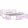 vidaXL Konstrukcija postelje Rjava 200 x 210 cm Masivno borovo les