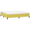 vidaXL Posteljni okvir brez vzmetnice zelen 200x200 cm blago