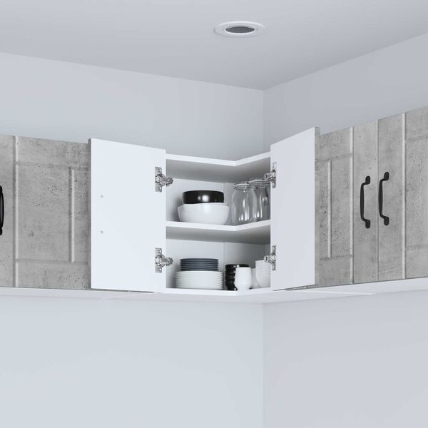 vidaXL Kuhinjski element Betonsko siva 57 x 57 x 40 cm Konstruiran les