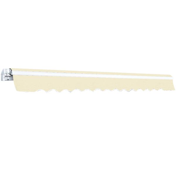 vidaXL Ročno zložljiva tenda 400 cm kremne barve