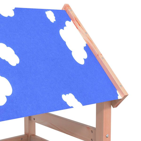 vidaXL Igralna stolpnica Rjava 52,5 x 110,5 x 215 cm Trdni Douglas les