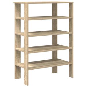 vidaXL Regal za čevlje sonoma hrast 61x32x87,5 cm inženirski les
