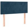 vidaXL Box spring postelja z vzmetnico temno modra 100x200 cm žamet