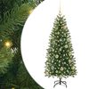 vidaXL Umestno božično drevo Zelena 120 cm PE in PVC