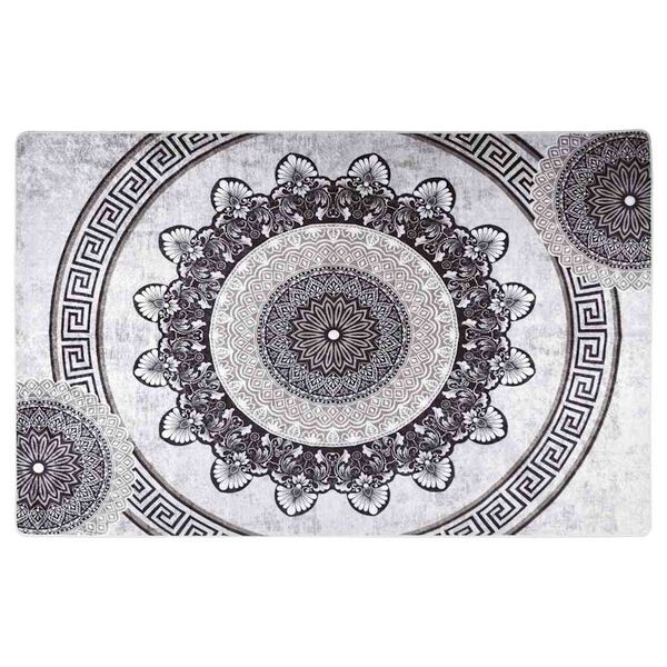 vidaXL Pralna preproga 160x230 cm večbarvna protizdrsna