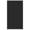 vidaXL Komoda črna 100x33x59,5 cm inženirski les