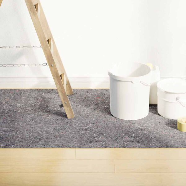 vidaXL Nedrseča za&scaron;čitna podloga 25 m 180 g/m&sup2; siva