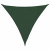 vidaXL Senčno jadro 160 g/m&sup2; temno zeleno 3x3x3 m HDPE