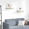 vidaXL Stenske police 2 kosa barva hrasta 40x23x3,8 cm MDF