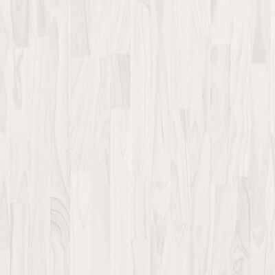 vidaXL Nočna omarica bela 60x36x64 cm trdna borovina