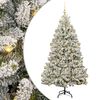 vidaXL Umestno božično drevo 210 cm 300 LED Toplo bela PVC in jeklo