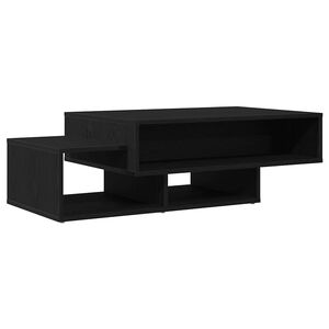 vidaXL Klubska mizica črn hrast 105x55x32 cm inženirski les