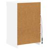 vidaXL Komoda z LED diodami bela 41x37x67 cm