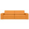 vidaXL Sofa postelja 200cm Temno rumena blago