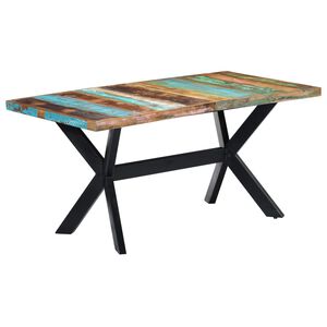 vidaXL Jedilna miza 160x80x75 cm trden predelan les